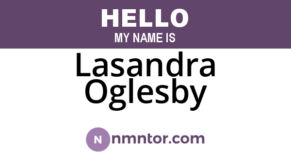 Lasandra Oglesby