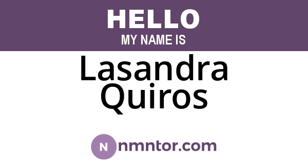 Lasandra Quiros