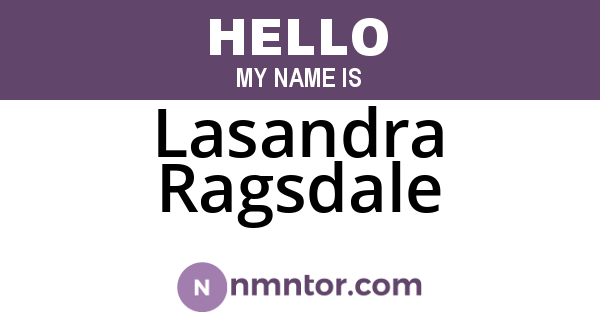 Lasandra Ragsdale