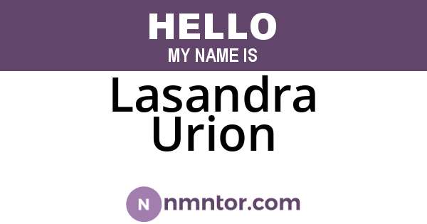 Lasandra Urion