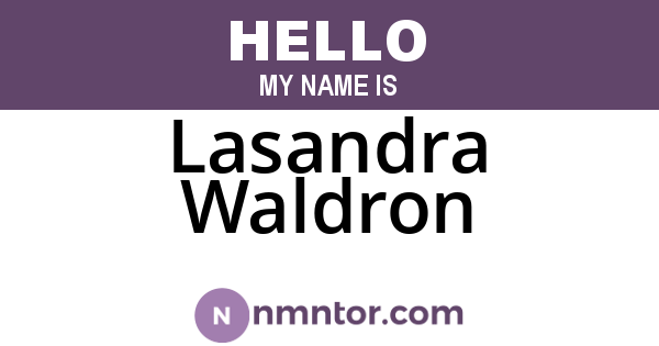 Lasandra Waldron