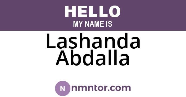 Lashanda Abdalla