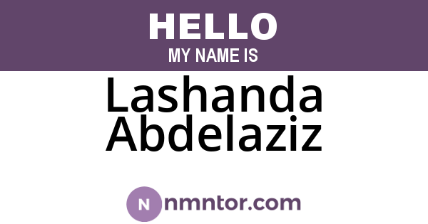 Lashanda Abdelaziz