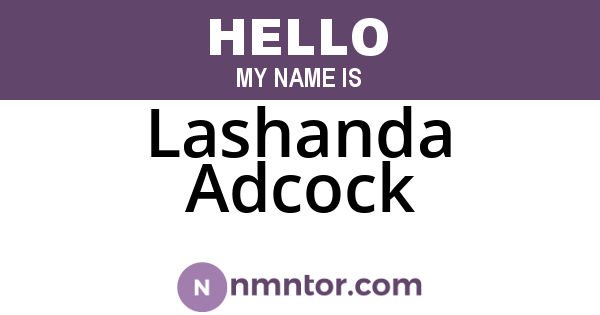 Lashanda Adcock