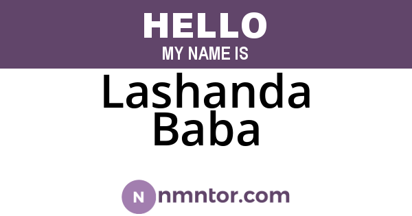 Lashanda Baba
