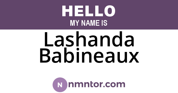 Lashanda Babineaux