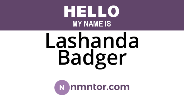Lashanda Badger