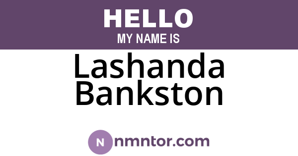 Lashanda Bankston