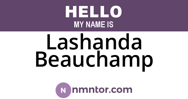Lashanda Beauchamp