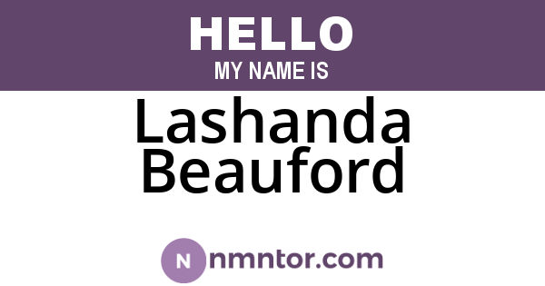 Lashanda Beauford