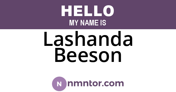 Lashanda Beeson
