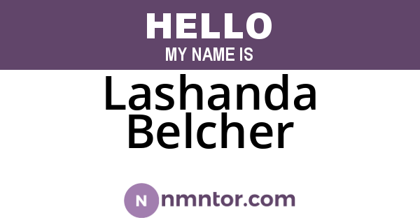 Lashanda Belcher