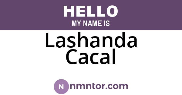 Lashanda Cacal