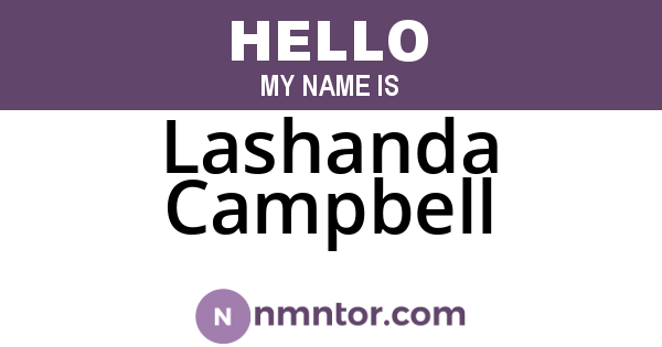 Lashanda Campbell