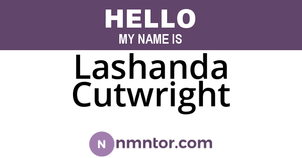 Lashanda Cutwright