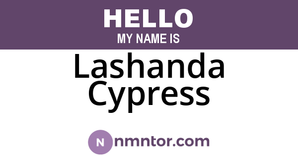 Lashanda Cypress