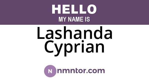 Lashanda Cyprian