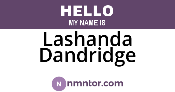 Lashanda Dandridge