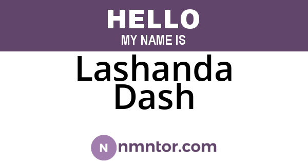Lashanda Dash