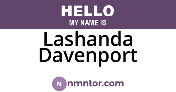Lashanda Davenport
