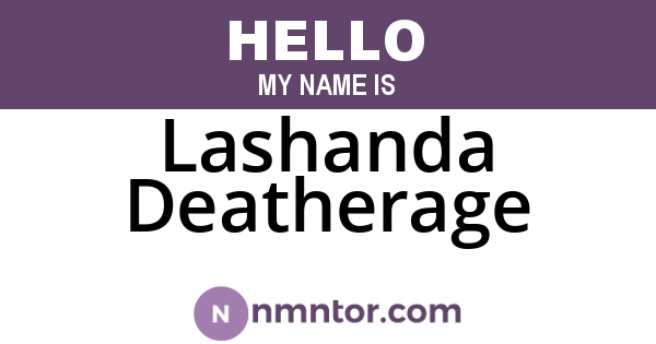 Lashanda Deatherage
