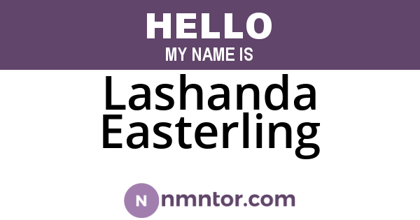 Lashanda Easterling