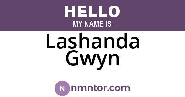 Lashanda Gwyn