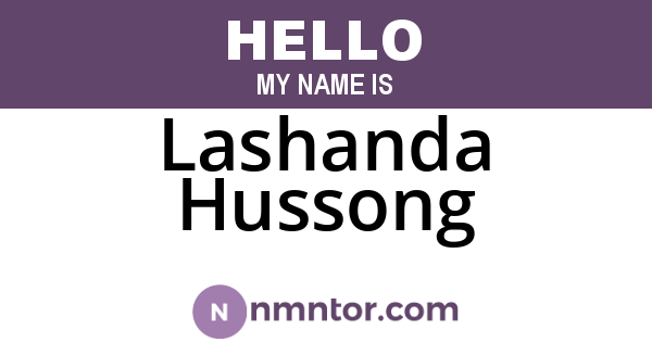 Lashanda Hussong