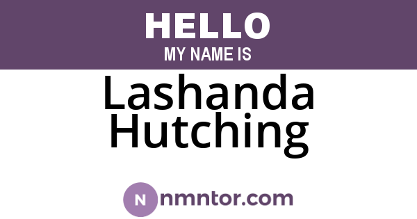 Lashanda Hutching