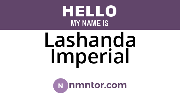 Lashanda Imperial