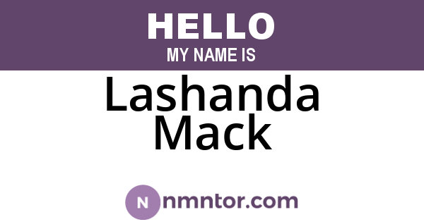 Lashanda Mack