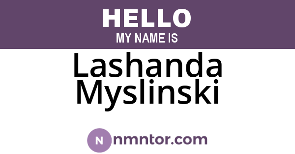 Lashanda Myslinski
