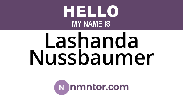 Lashanda Nussbaumer