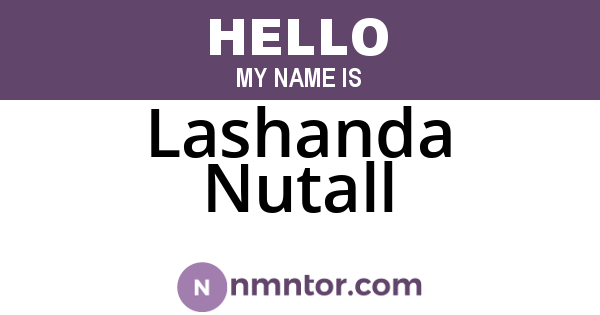 Lashanda Nutall