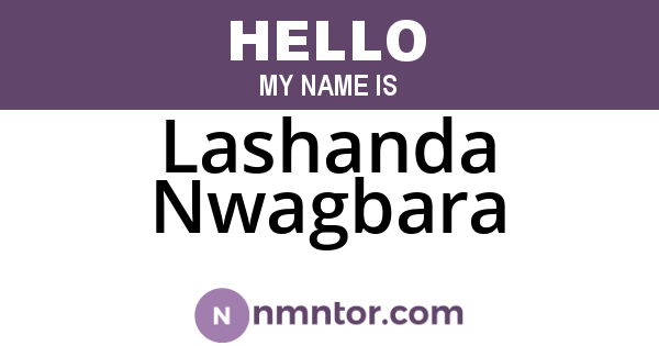 Lashanda Nwagbara