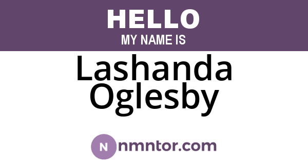 Lashanda Oglesby