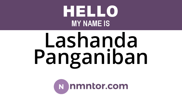 Lashanda Panganiban