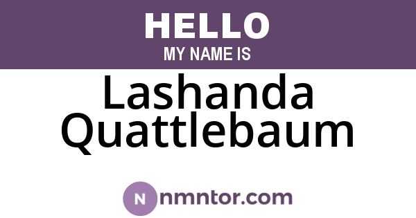 Lashanda Quattlebaum