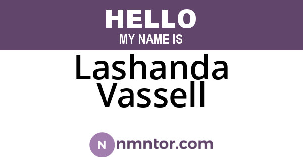 Lashanda Vassell