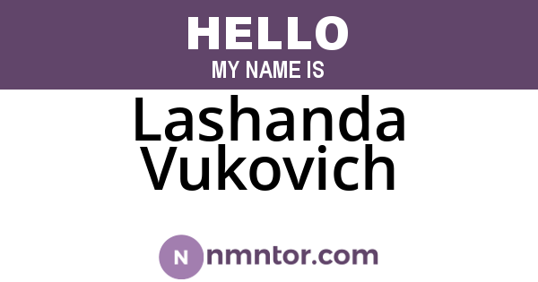 Lashanda Vukovich