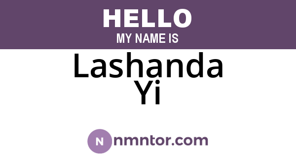 Lashanda Yi