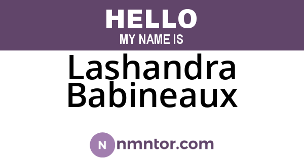 Lashandra Babineaux