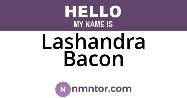 Lashandra Bacon