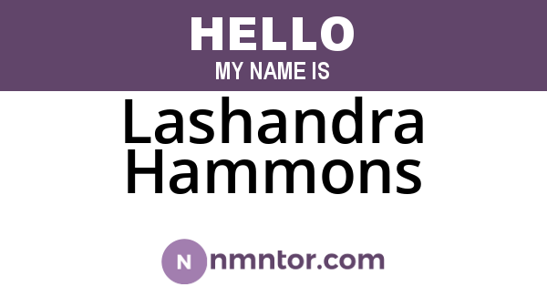 Lashandra Hammons