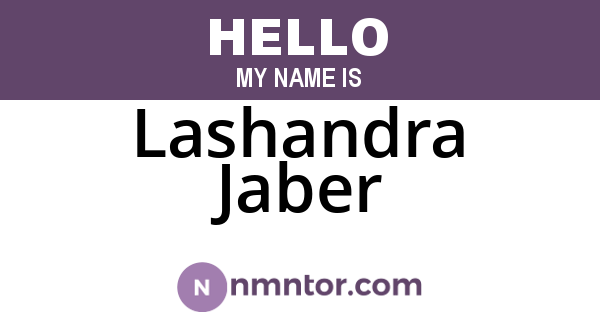 Lashandra Jaber