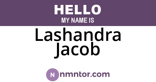Lashandra Jacob
