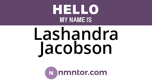 Lashandra Jacobson