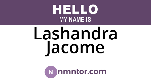 Lashandra Jacome