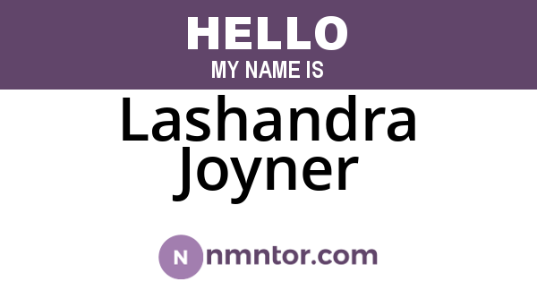 Lashandra Joyner