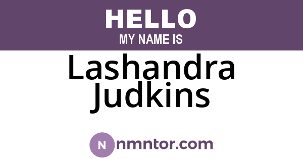 Lashandra Judkins